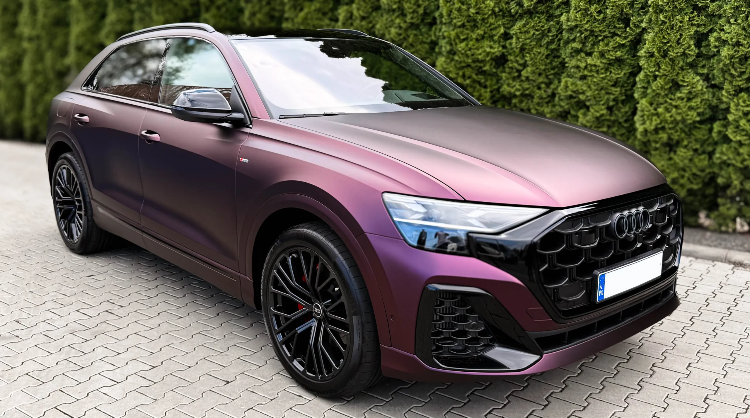 Audi Q8 po zmianie koloru folią — realizacja VC Design