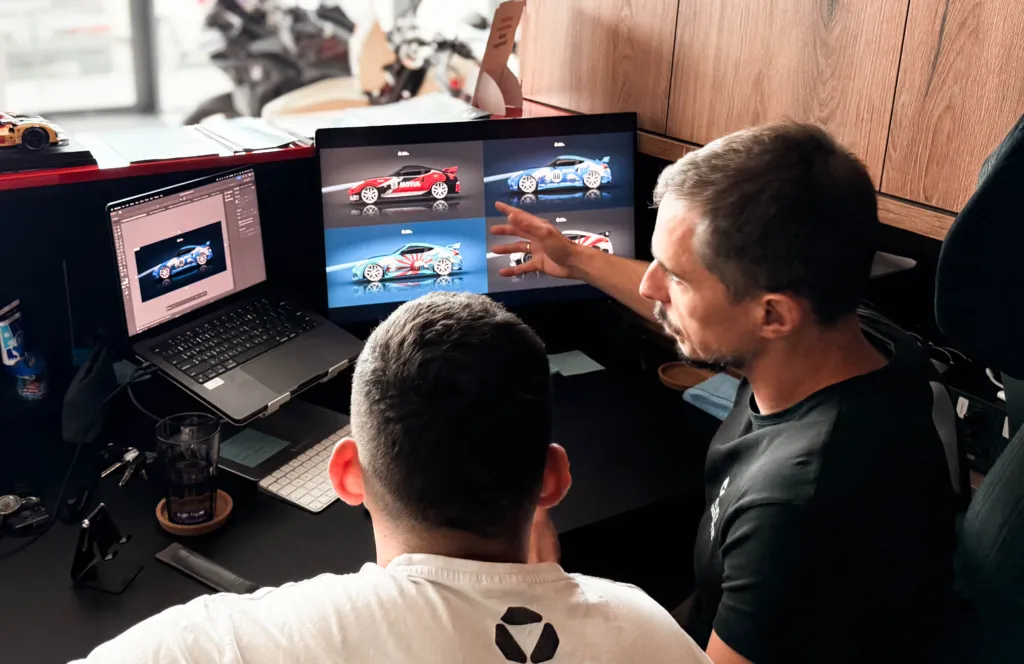 Konsultacja projektu okleiny dla Nissana 370Z — VC Design
