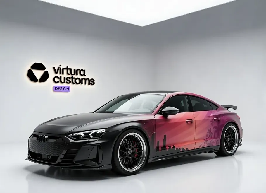 Wizualizacja projektu FullPrint Audi RS e-tron GT — Virtura Customs Design