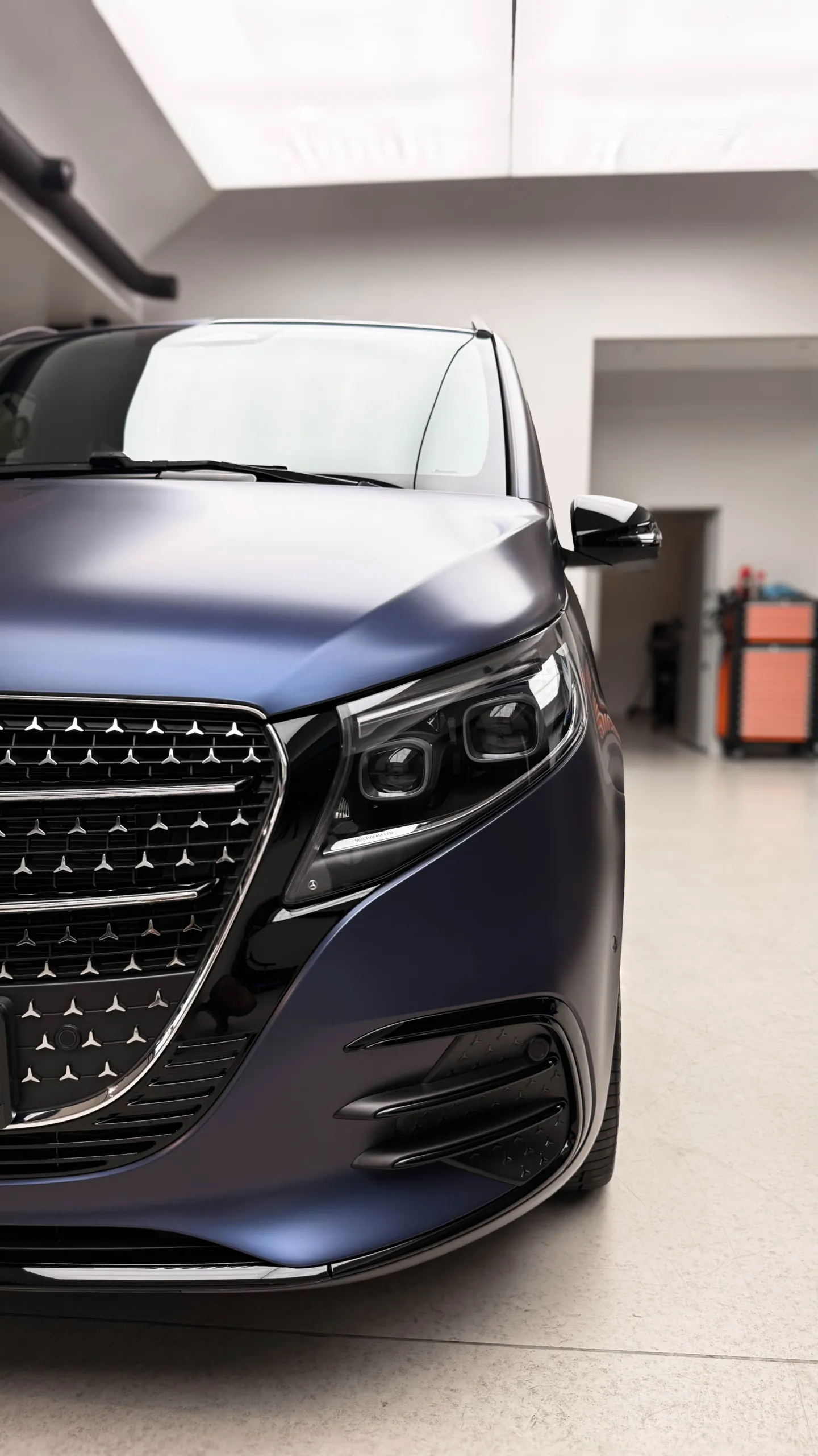 Mercedes-Benz Klasa V po detailingu i oklejeniu folią PPF — Virtura Customs