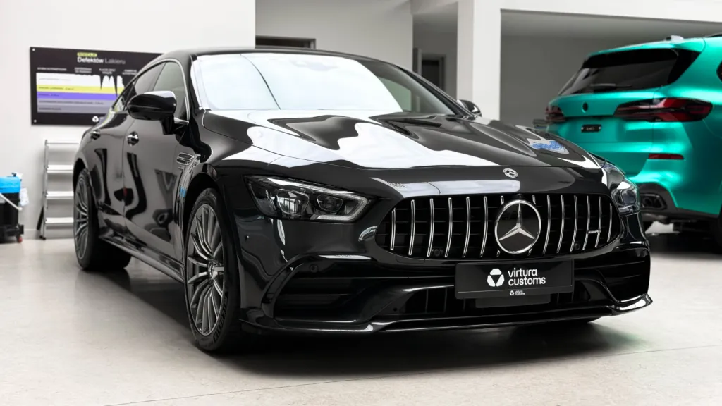Mercedes-AMG GT 43 4-Door po zabezpieczeniu folią PPF i powłoką ceramiczną Opti-Coat