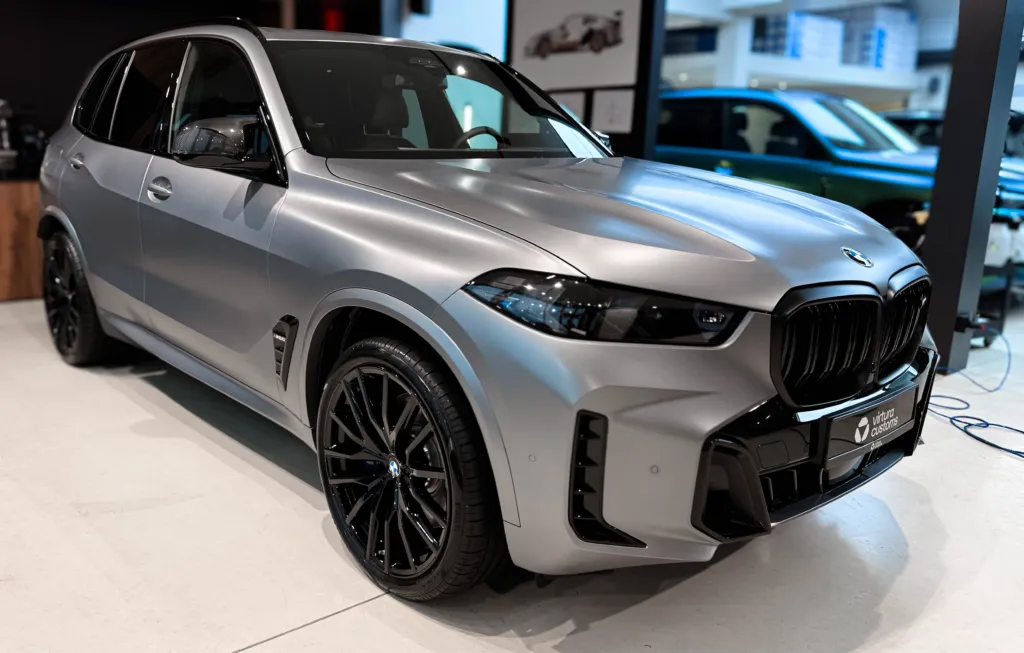 BMW X5 M60i po oklejeniu matową folią Opti-Coat ULTRA PPF — Virtura Customs